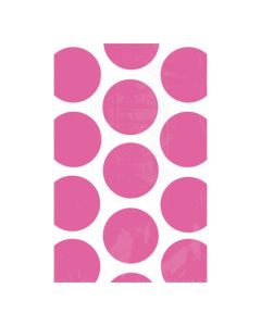 Pochette friandises Candy bar - pois fuschias