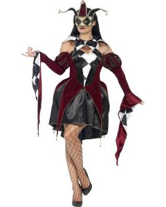 Costume femme arlequin gothique