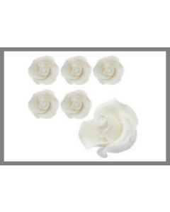 roses blanches en sucre
