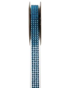 Ruban strass autocollant - turquoise à prix discount
