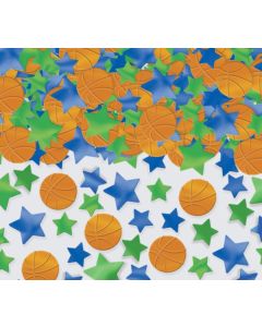 Sachet confettis métalliques anniversaire Basketball