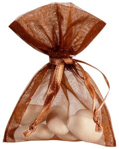 sachet organdi chocolat