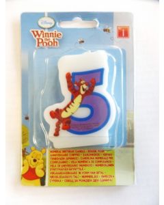 Bougie d’anniversaire n°5  - Winnie l’Ourson 