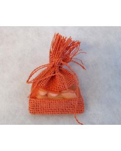 Sacs naturels et organza orange