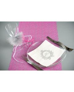 Serviettes mariage just married