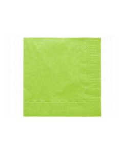 20 Serviettes jetables vert anis