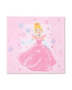 12 Serviettes Princesses- 33 x 33 cm