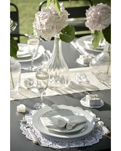 10 Sets de table dentelle - blanc