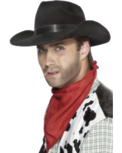 Chapeau Cow-Boy de l'Ouest - noir
