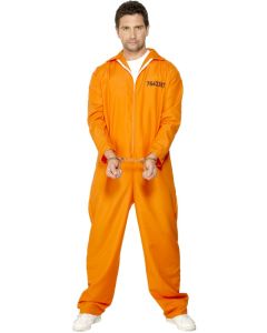 Déguisement homme prisonnier - orange