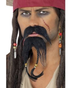 Moustaches et bouc de pirate