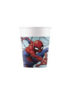 8 Gobelets en carton Spiderman