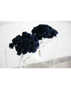 144 Mini roses ourlées - marine