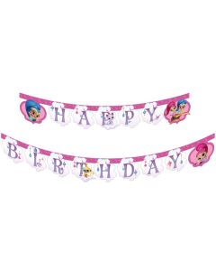Guirlande anniversaire Happy Birthday Shimmer & Shine 