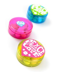 50 stickers hippie fuchsia à prix choc
