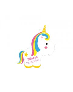 40 Stickers licorne personnalisés