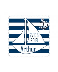 40 Stickers bateau personnalisés