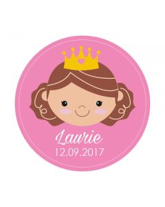 40 Stickers princesse personnalisés