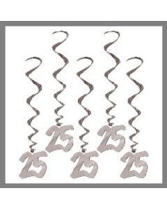 Lot de 5 suspensions- anniversaire 25 ans