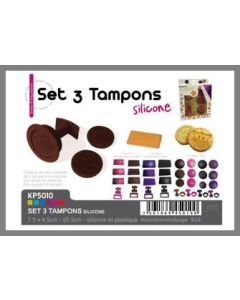Tampons à pâtissier en silicone - x3