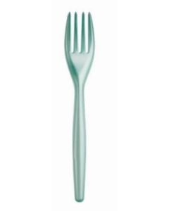 fourchettes plastique tiffany perle transparent
