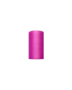 Rouleau de tulle - fuchsia - 8 cm x 20 m