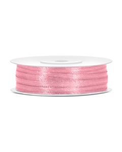 Ruban satin 3 mm - rose clair