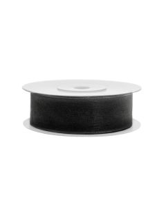 Ruban soie 19 mm - noir