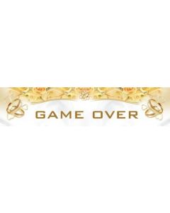Plaque minéralogique en carton "Game over"