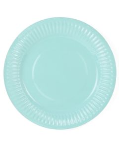 x6 Assiettes Turquoise