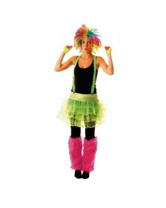 Tutu à volants fluo - vert