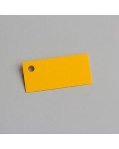 Etiquette rectangulaire - jaune 5 cm x 2,5 cm 