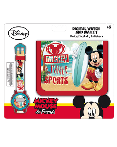 Porte monnaie + montre Mickey 