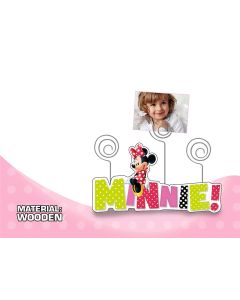 Porte photo Minnie en bois