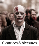 maquillage cicatrices et blessures halloween