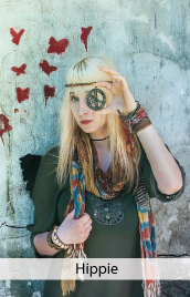 accessoire costume hippie
