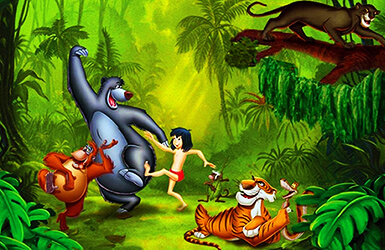 deco anniversaire livre de la jungle